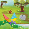 Tangram Magnético de Animales, (225 Cartas de Juego), Serie de Pensamiento Lógico, Unidad
